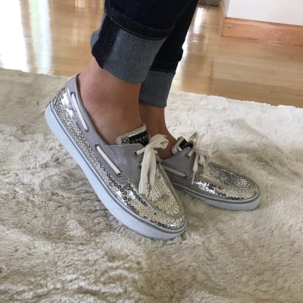 Sequined Sperry Top-Sider final price drop!